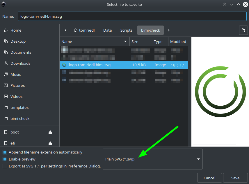 Plain SVG Export Logo
