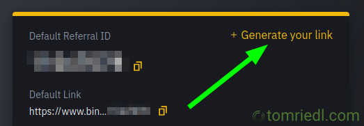 Generate your referral link
