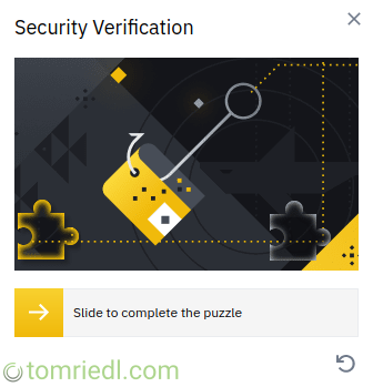 Binance CAPTCHA lösen