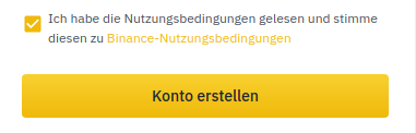 Nutzungsbedingungen akzeptieren und Konto erstellen