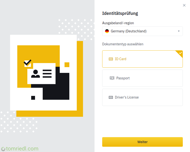 Verifizierung starten