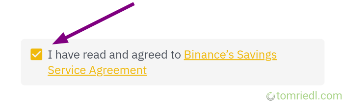 Service Agreement der Auszahlung akzeptieren