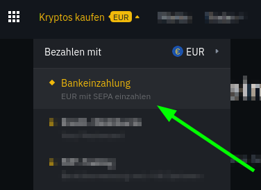 Binance Website Kryptos kaufen