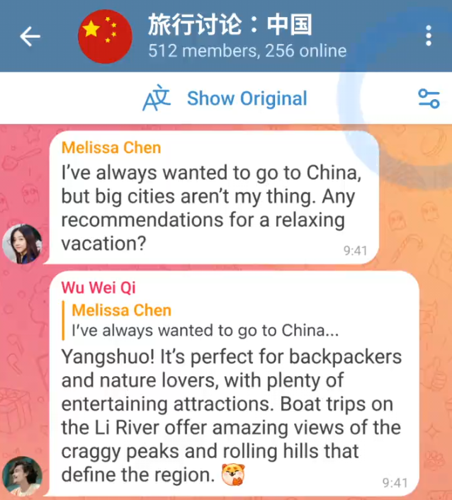Automatische Echtzeit-Übersetzung mit Telegram Premium