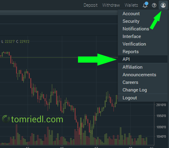 coinlend bitfinex api code