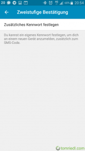 Telegram Zweistufige Bestätigung Vorgang starten