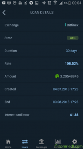 Coinlend App Loans Verleih Details Zinsen